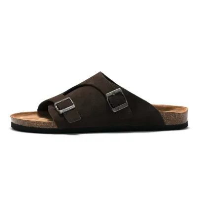 Leather Cork Slippers